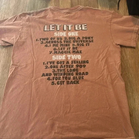 The beatles let it be album 2 sided tee S/M - Picture 4 of 7